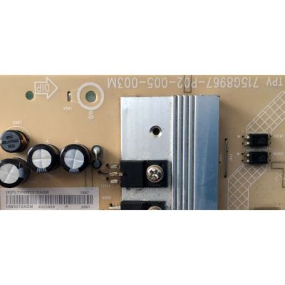 KIT  DE TARJETAS PARA TV INSIGNIA / MAIN XICB01K014 / 715G9566-M01-B00-005T / T-CON 55.55T32.C28 / 55T32-C0L / 5555T32C28 / FUENTE PLTVHW321XAGN / 715G8967-P02-005-003M / PANEL TPT550U1-QVN05.U REV:S57B0U / DISPLAY T550QVN05.7 / MODELO NS-55DF710NA19 - Imagen 4